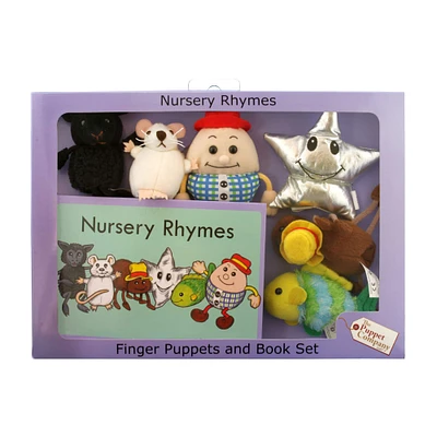 Nursery Rhymes Finger Puppets & Book Set