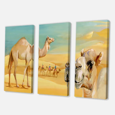 Designart - Camels In The Desert