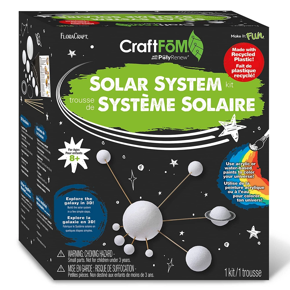 FloraCraft® CraftFōM White Solar System Kit