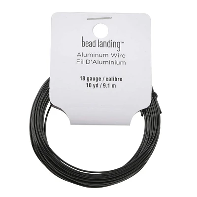 18 Gauge Black Aluminum Wire by Bead Landing™