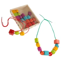Toy Time Kids Bead & String Lacing Toy Set