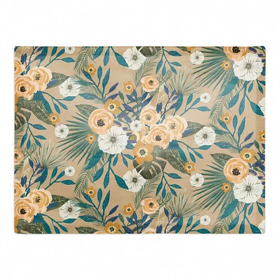 Tropical Floral Cotton Twill Placemat