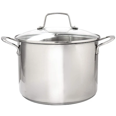 Martha Stewart 8qt. Castelle Stainless Steel Dutch Oven with Lid