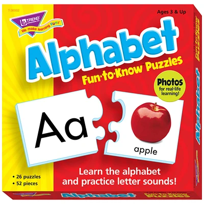 Trend Enterprises® Alphabet Fun-to-Know Puzzles