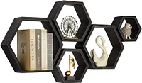 NEX™ Hexagon Floating Honeycomb Shelves Set