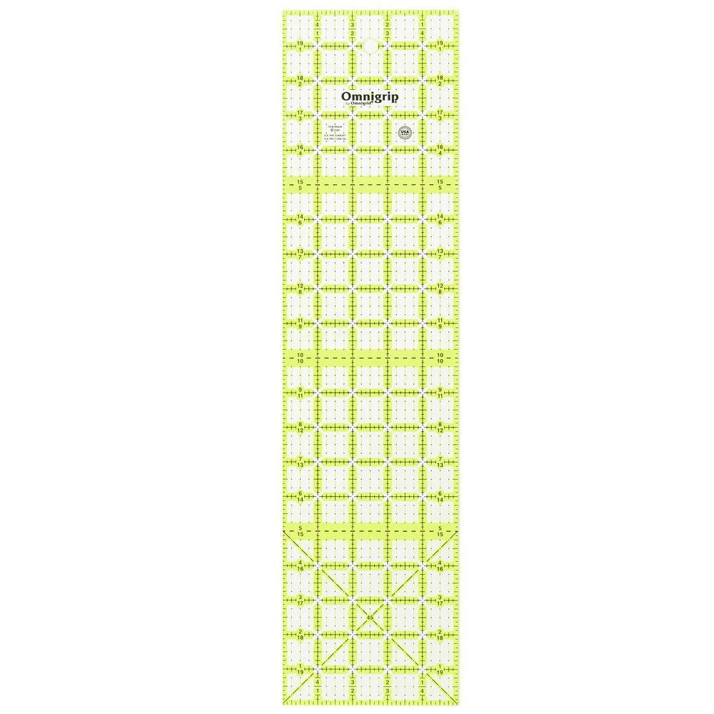 Omnigrip® by Omnigrid® 5" x 20" Non-Slip Rectangle Quilting Ruler