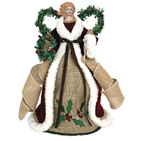 Santa's Workshop 16" Country Poinsettia Angel Tree Topper