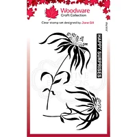 Woodware Umbrella Grass Clear Stamp Set