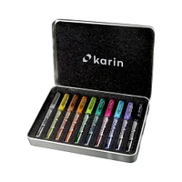 6 Pack: Karin DécoBrush 10 Color Metallic Marker Set