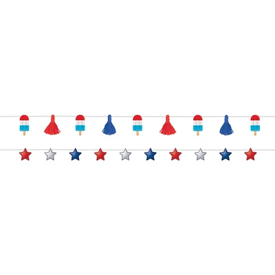 Patriotic Stars & Popsicles Double Banners, 4ct.