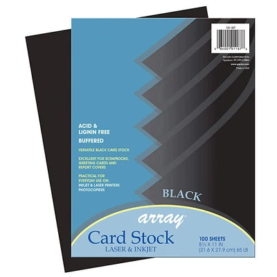 Pacon® Classic Black Cardstock Paper, 8.5" x 11"