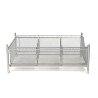 Mind Reader Silver 3-Compartment Pull-Out Sliding Organizing Drawer Storage Basket