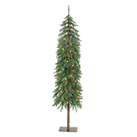 6ft. Pre-Lit Multicolor Alpine Artificial Tree, Multicolor Lights