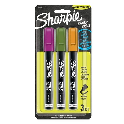 8 Packs: 3 ct. (24 total) Sharpie® Secondary Medium Point Wet Erase Chalk Markers