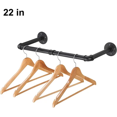Black Wall Mounted Clothes Rack