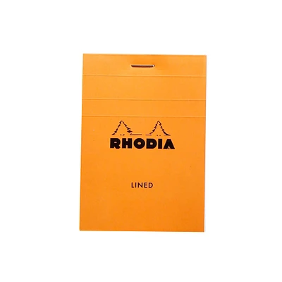 Rhodia® Orange Lined Stapled Pad