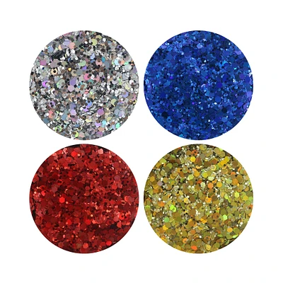 12 Pack: Primary Colors Glitter Set by Creatology™