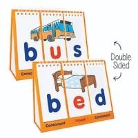 Junior Learning® Consonant-Vowel-Consonant Educational Flip Card Set
