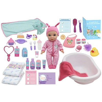 Little Darlings Baby Doll Feed & Care Deluxe Playset