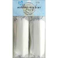 Morex Ribbon 8" White Wedding Easy Bows, 12ct.