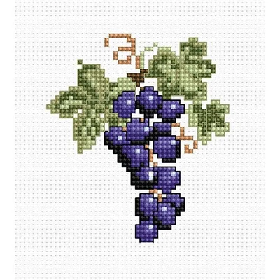 Luca-S Grapes Counted Cross Stitch Kit