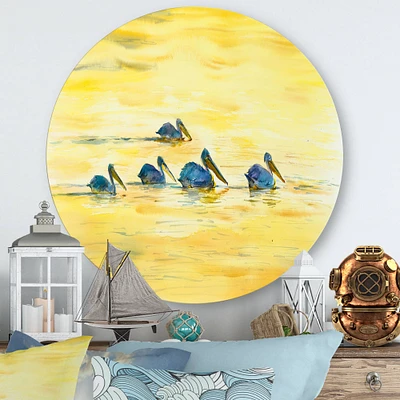 Designart - Pelicans On The Yellow River