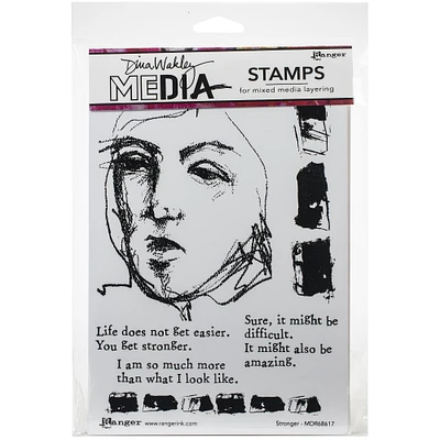 Dina Wakley Media Stronger Cling Stamps