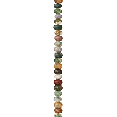 Multicolored Jasper Rondelle Beads, 6mm by Bead Landing™