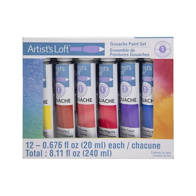 6 Packs: 12 ct. (72 total) Gouache Paint Set by Artist's Loft™
