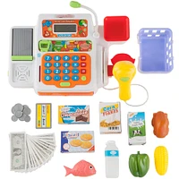 Toy Time Pretend Cash Register Supermarket Playset