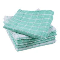 DII® Aqua Combo Windowpane Dishcloths, 6ct.