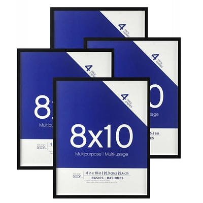 Basics Multipurpose Wall Frames By Studio Décor® 4-Pack, 8" x 10"