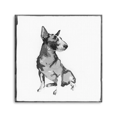 Bull Terrier Canvas Giclee