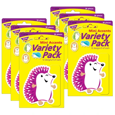 Trend Enterprises® Colorful Hedgehogs Mini Accents, 6 Packs of 36