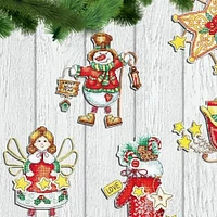 Crystal Art Christmas Tree Toy Plastic Canvas Counted Cross Stitch Kit Set Of Pictures Christmas Toys