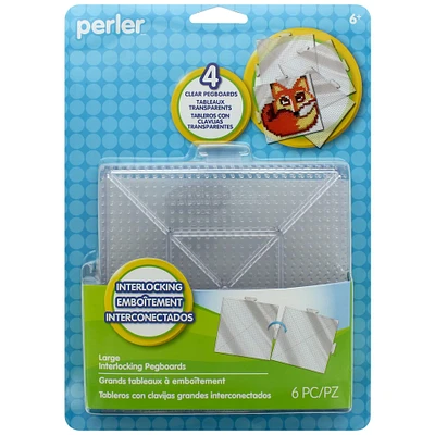Perler® Large Clear Fused Bead Pegboards, 4ct.