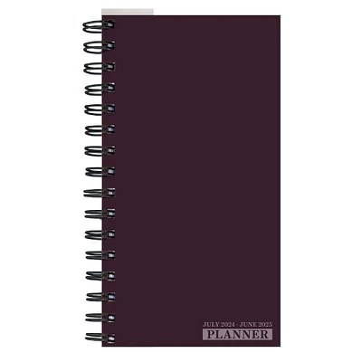 TF Publishing 2024-2025 Small Dark As Night Spiral Weekly Monthly Planner