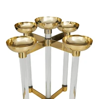 The Novogratz 14" Gold Contemporary Candleholder