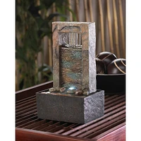 10" Cascading Water LED Tabletop Fountain