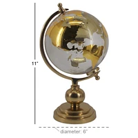 CosmoLiving by Cosmopolitan Gold Glass Traditional Globe