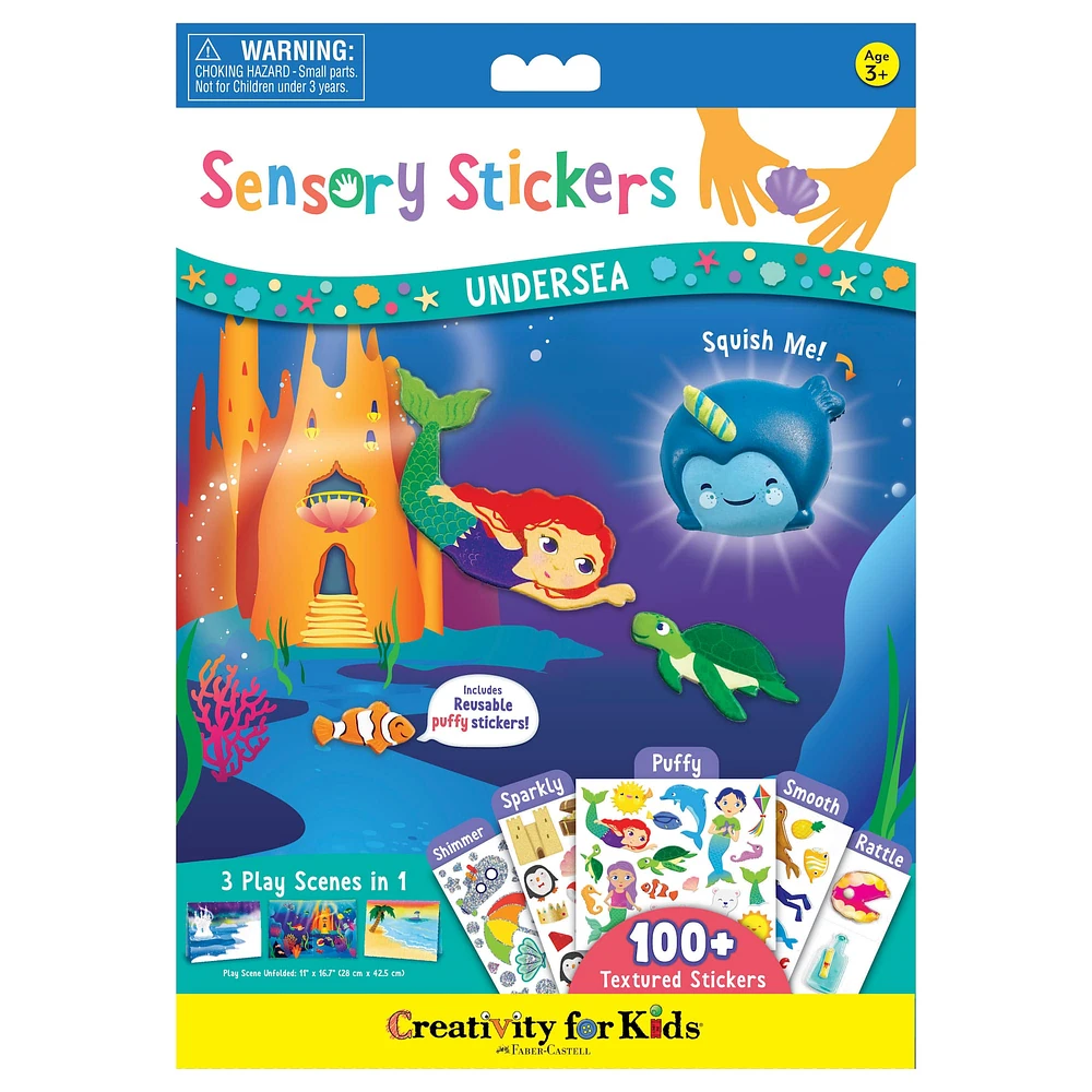 6 Pack: Creativity for Kids® Undersea Sensory Stickers