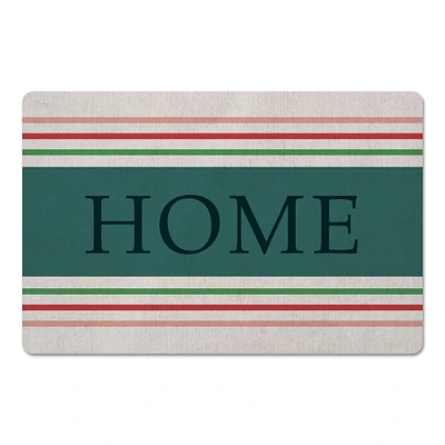 Striped Home Floor Mat