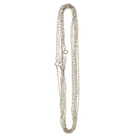 Rhodium Flat Oval Chain Necklaces By Bead Landing™