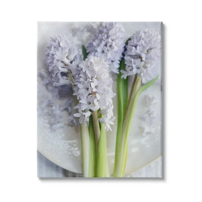 Stupell Industries Lilac Floral Still Life Photography Spring Country Flowers Canvas Wall Art