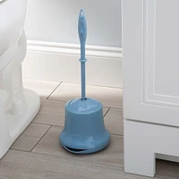 Bath Bliss Blue Toilet Brush & Holder