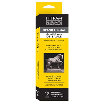 Nitram™ Beaux Arts Fusains Extra Soft Demi Charcoal