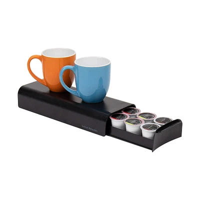 Mind Reader Black Compact Single Serve Coffee Pod Holder Coffee Station and Pod Capsule Storage Organizer