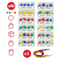 Miniland Activity Shapes: Giant Beads and Laces