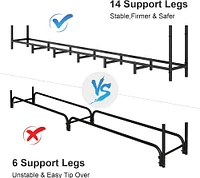 NEX™ 8ft. Metal Outdoor Firewood Rack