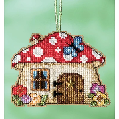 Mill Hill® Mushroom House Counted Cross Stitch Ornament Kit